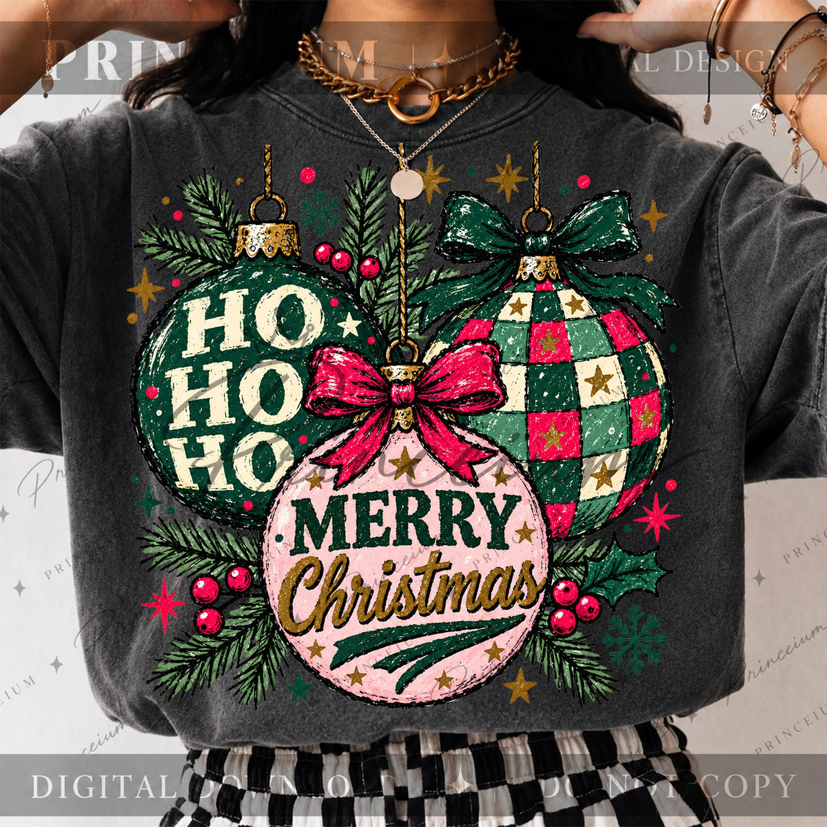 Ho Ho Ho Christmas Ornaments