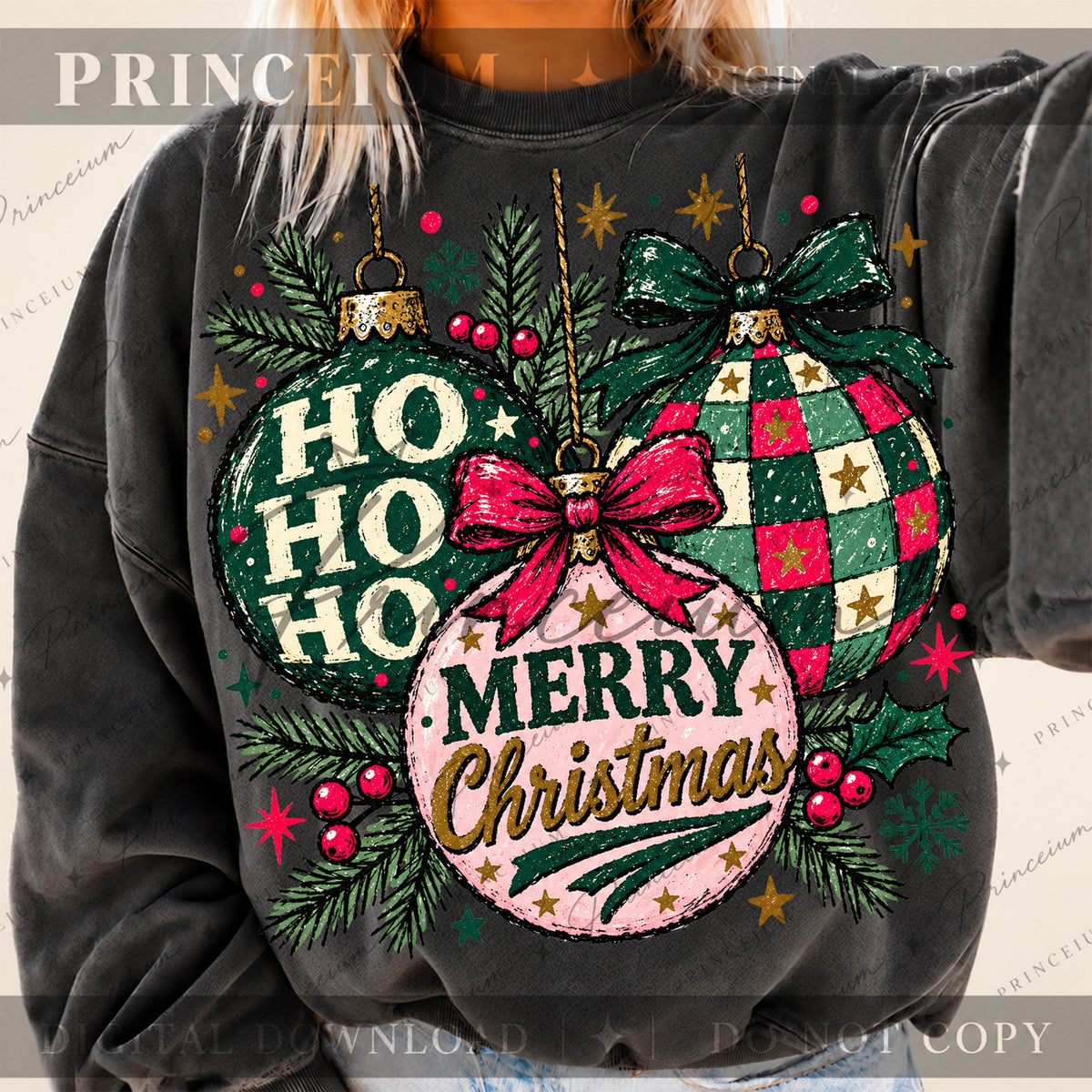 Ho Ho Ho Christmas Ornaments