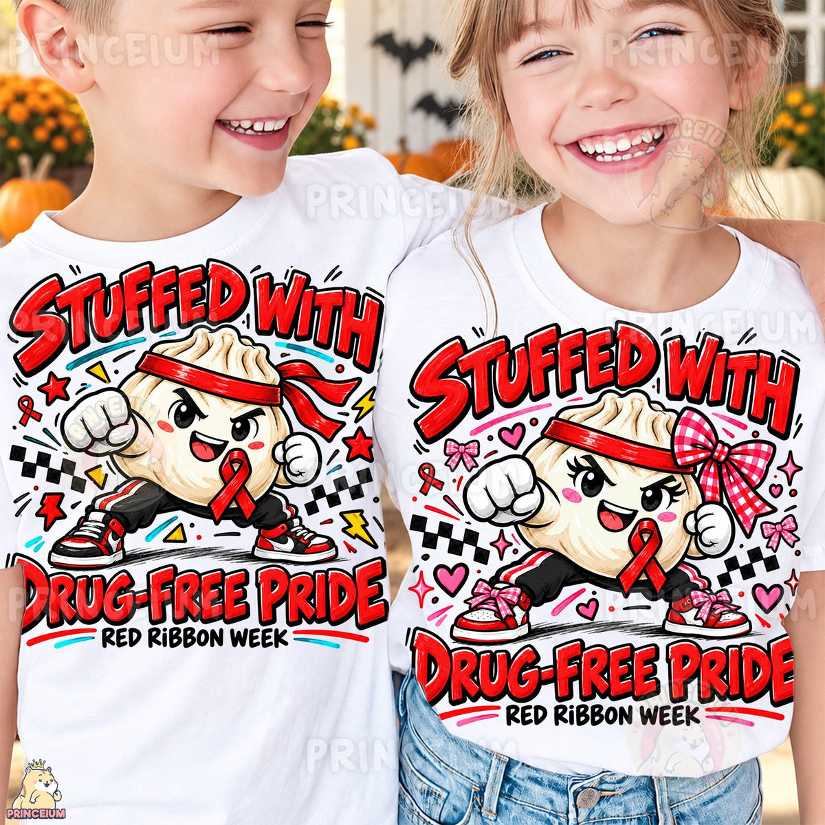 Stuffed With Drug-Free Pride – Boy & Girl Set