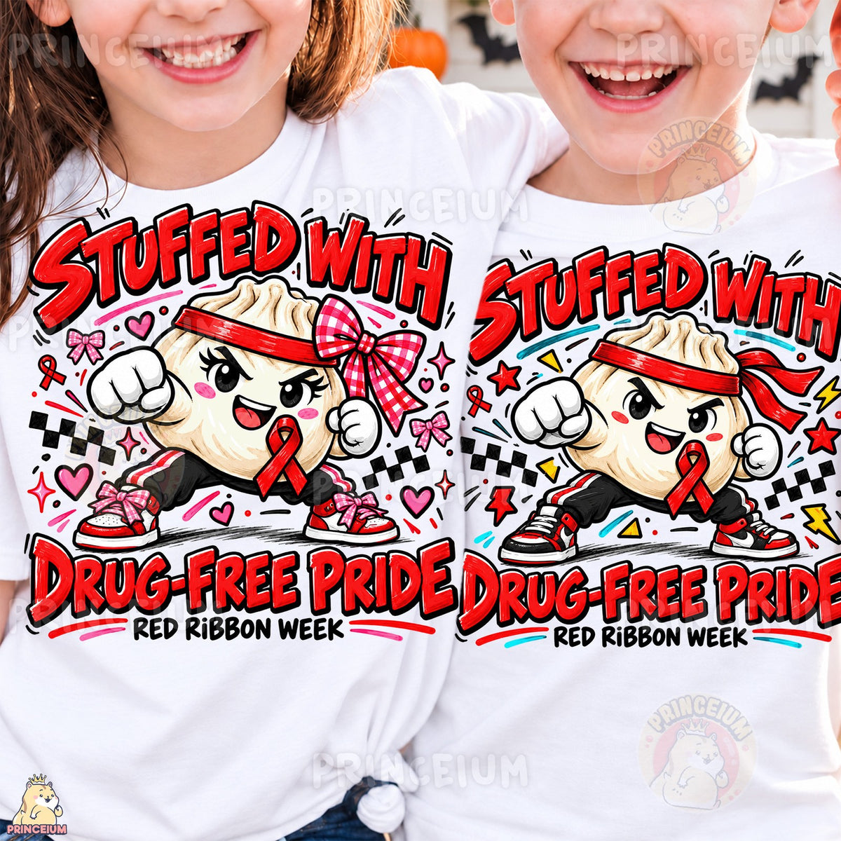 Stuffed With Drug-Free Pride – Boy & Girl Set