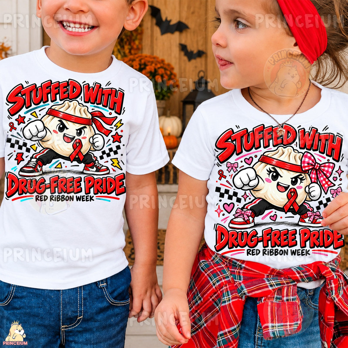Stuffed With Drug-Free Pride – Boy & Girl Set
