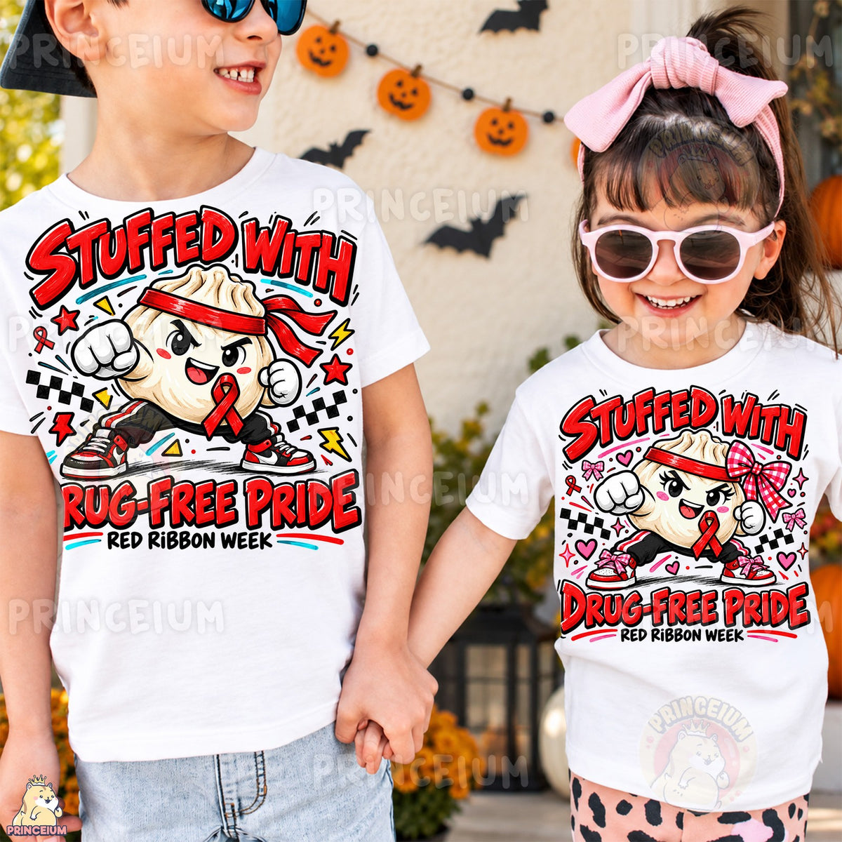 Stuffed With Drug-Free Pride – Boy & Girl Set