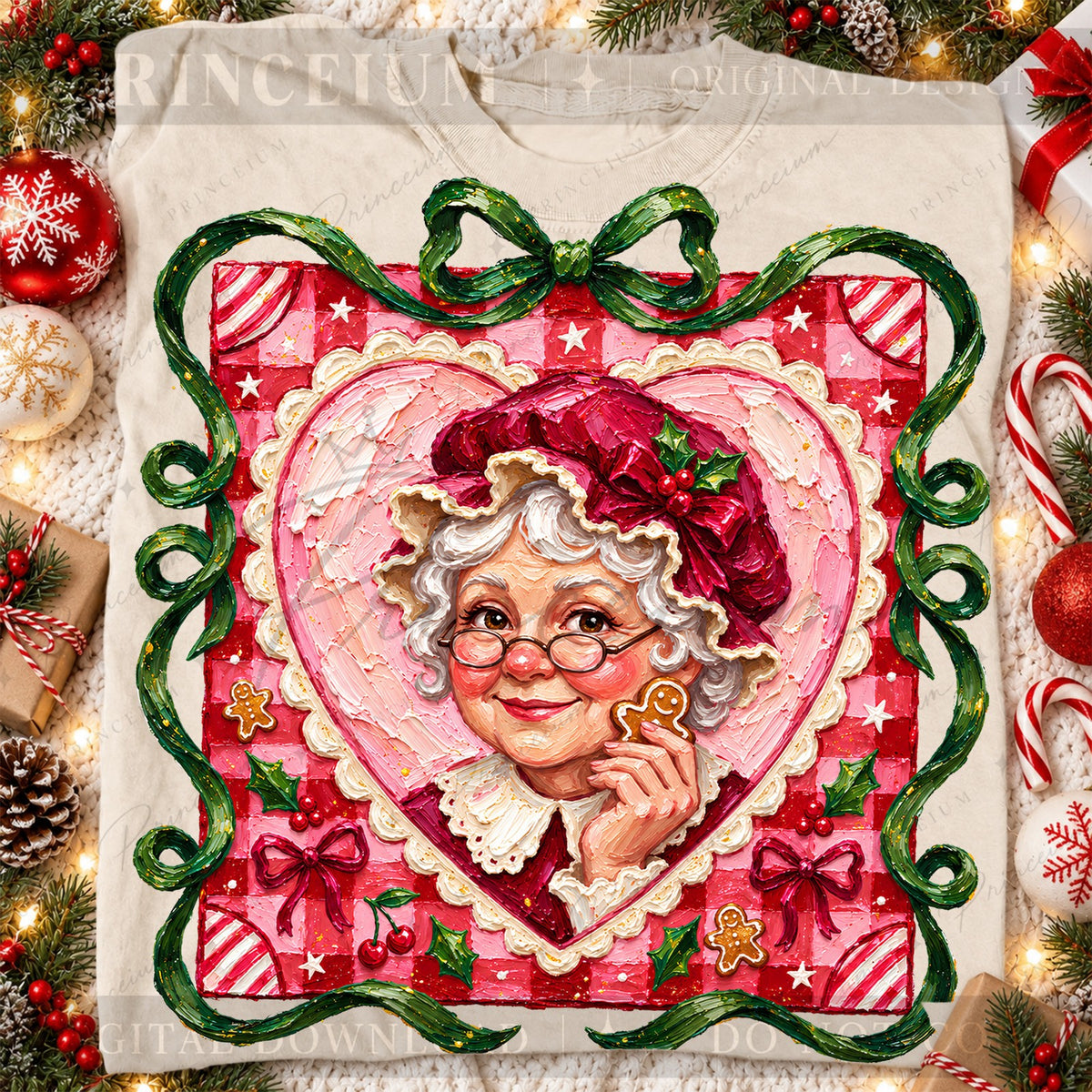 Mrs Claus Gingerbread Heart