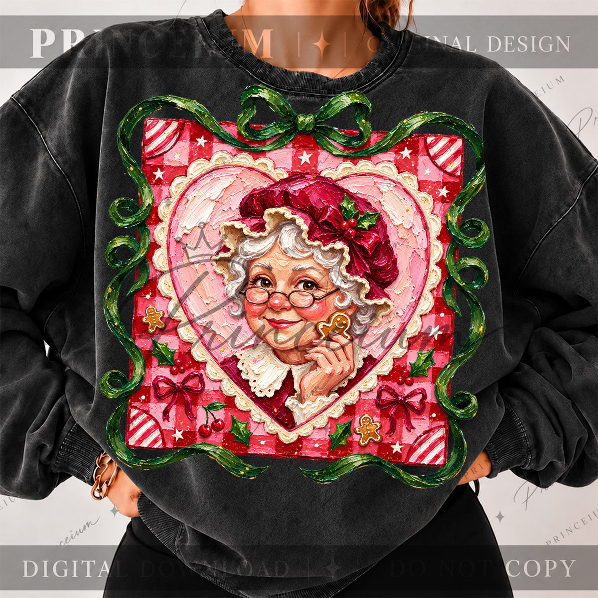 Mrs Claus Gingerbread Heart