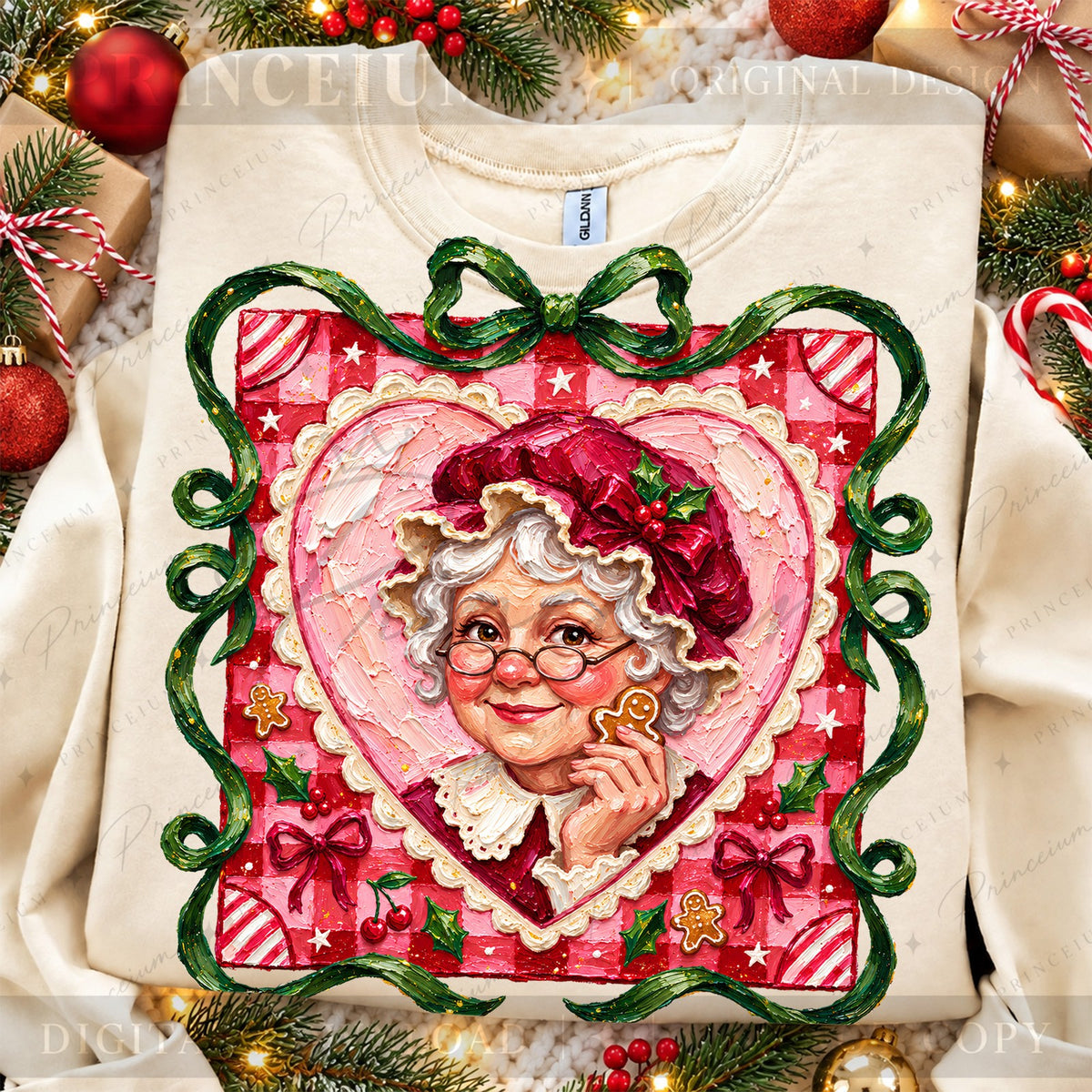 Mrs Claus Gingerbread Heart