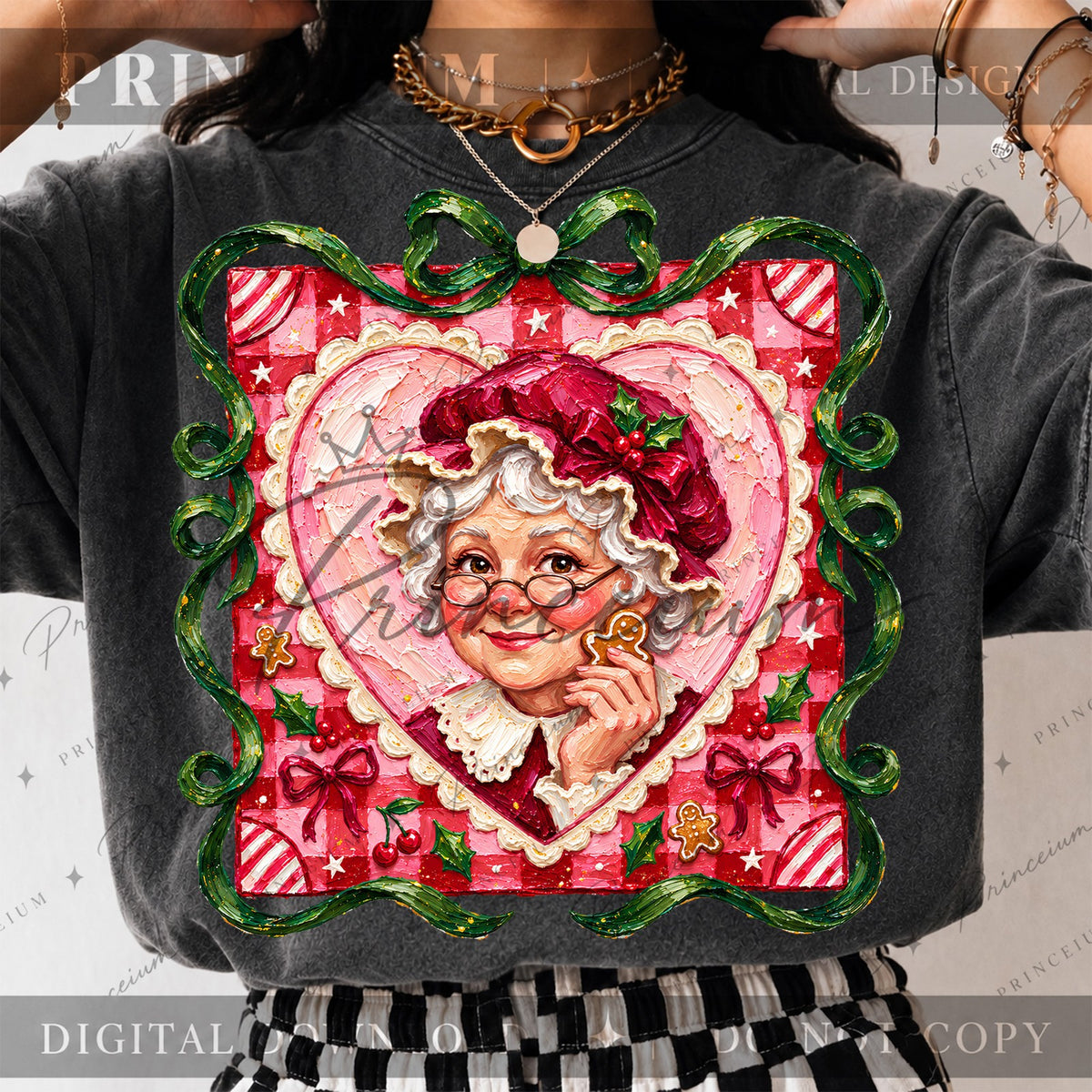 Mrs Claus Gingerbread Heart