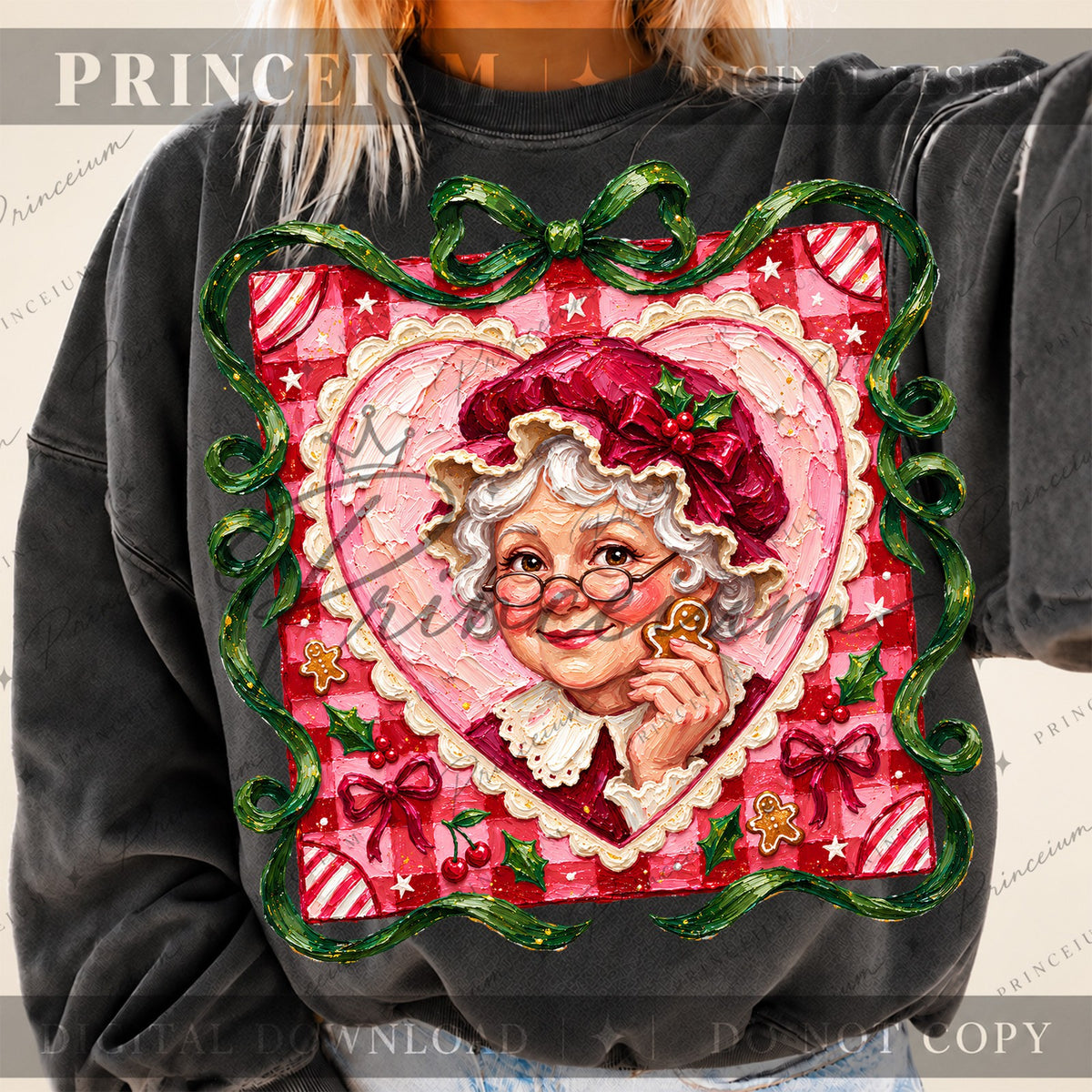 Mrs Claus Gingerbread Heart