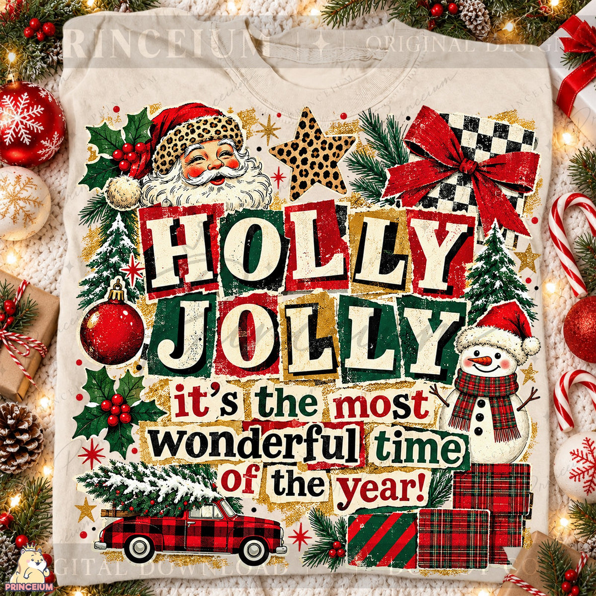 Holly Jolly Vintage Santa