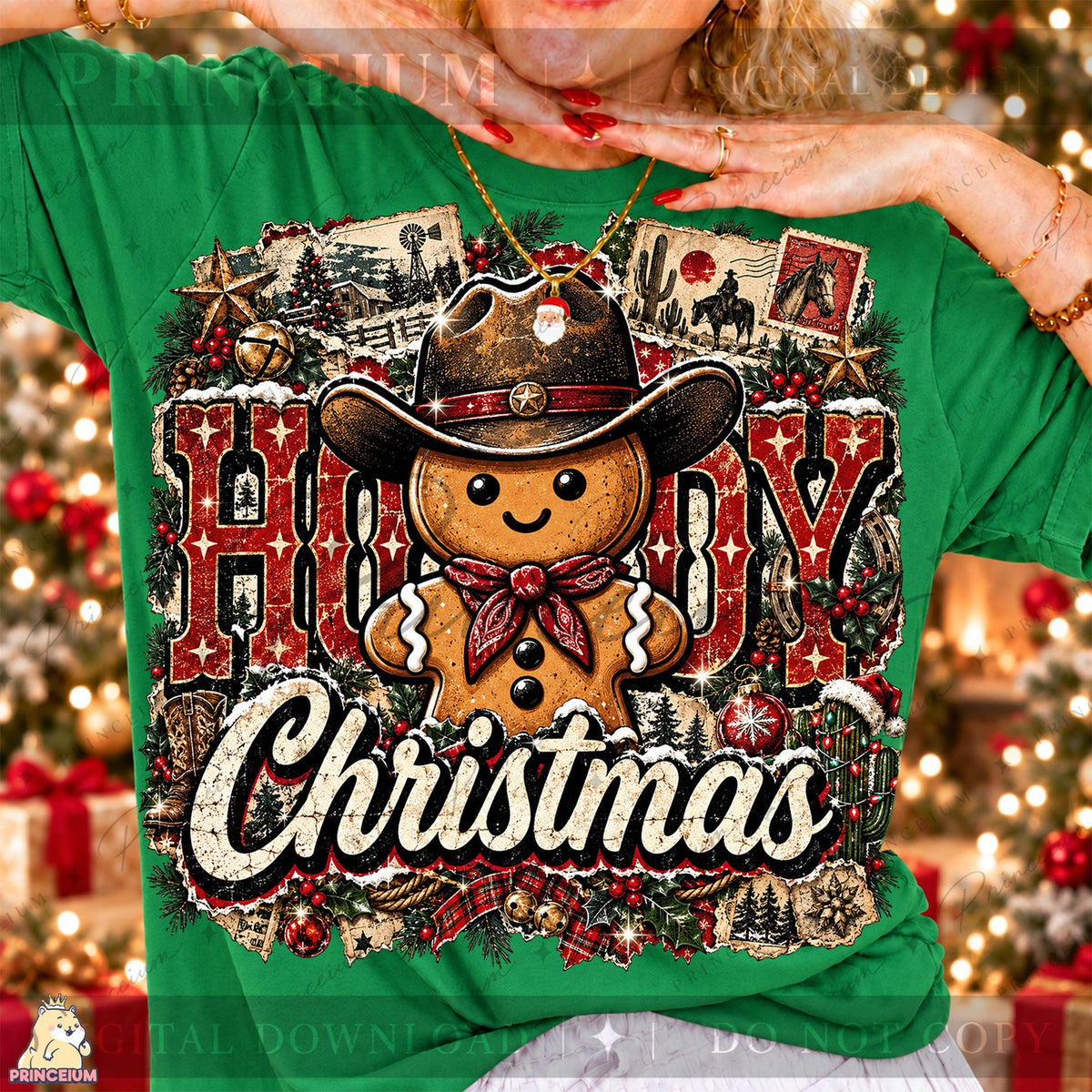 Howdy Christmas Gingerbread Cowboy
