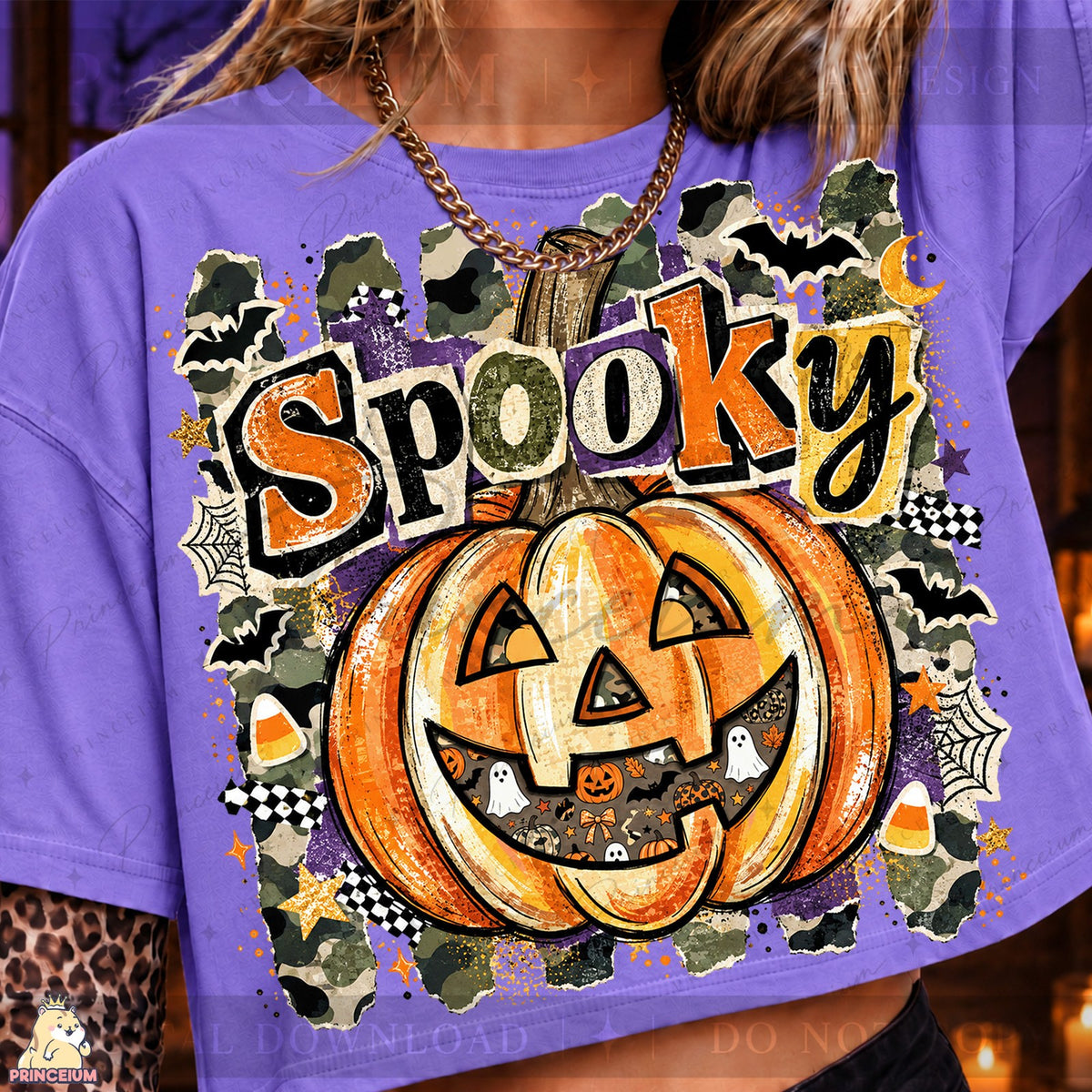 Spooky Camo Pumpkin