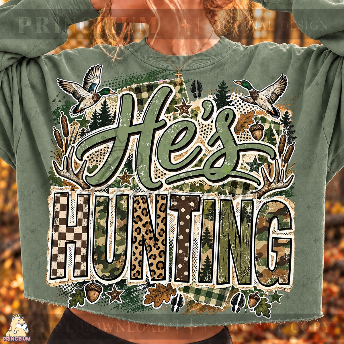 He's Hunting Camo
