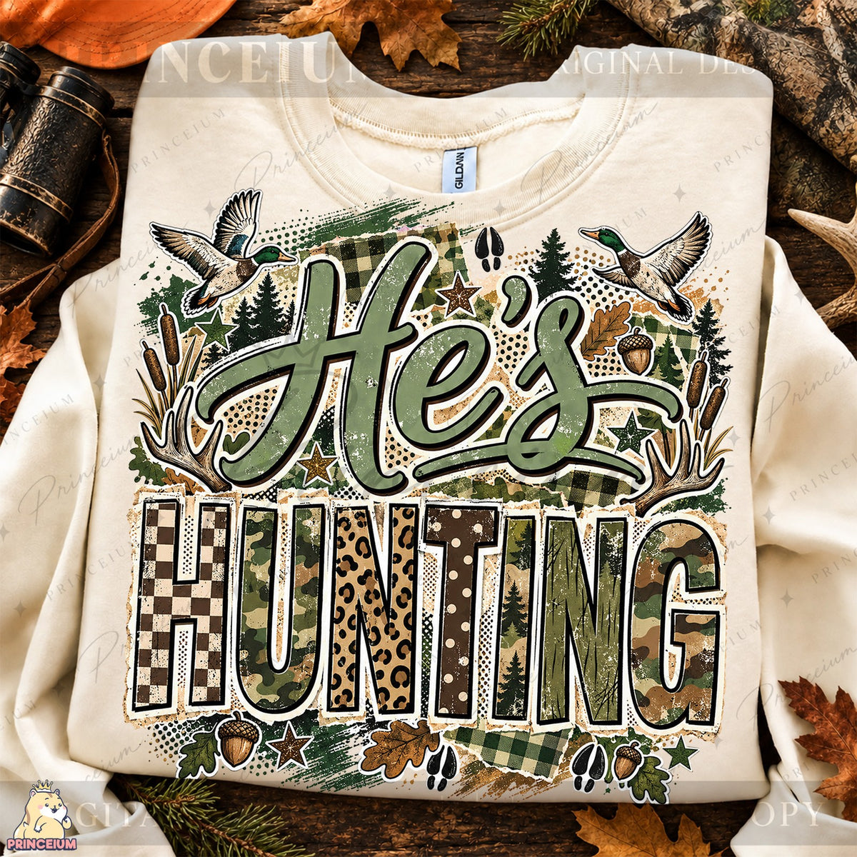 He's Hunting Camo