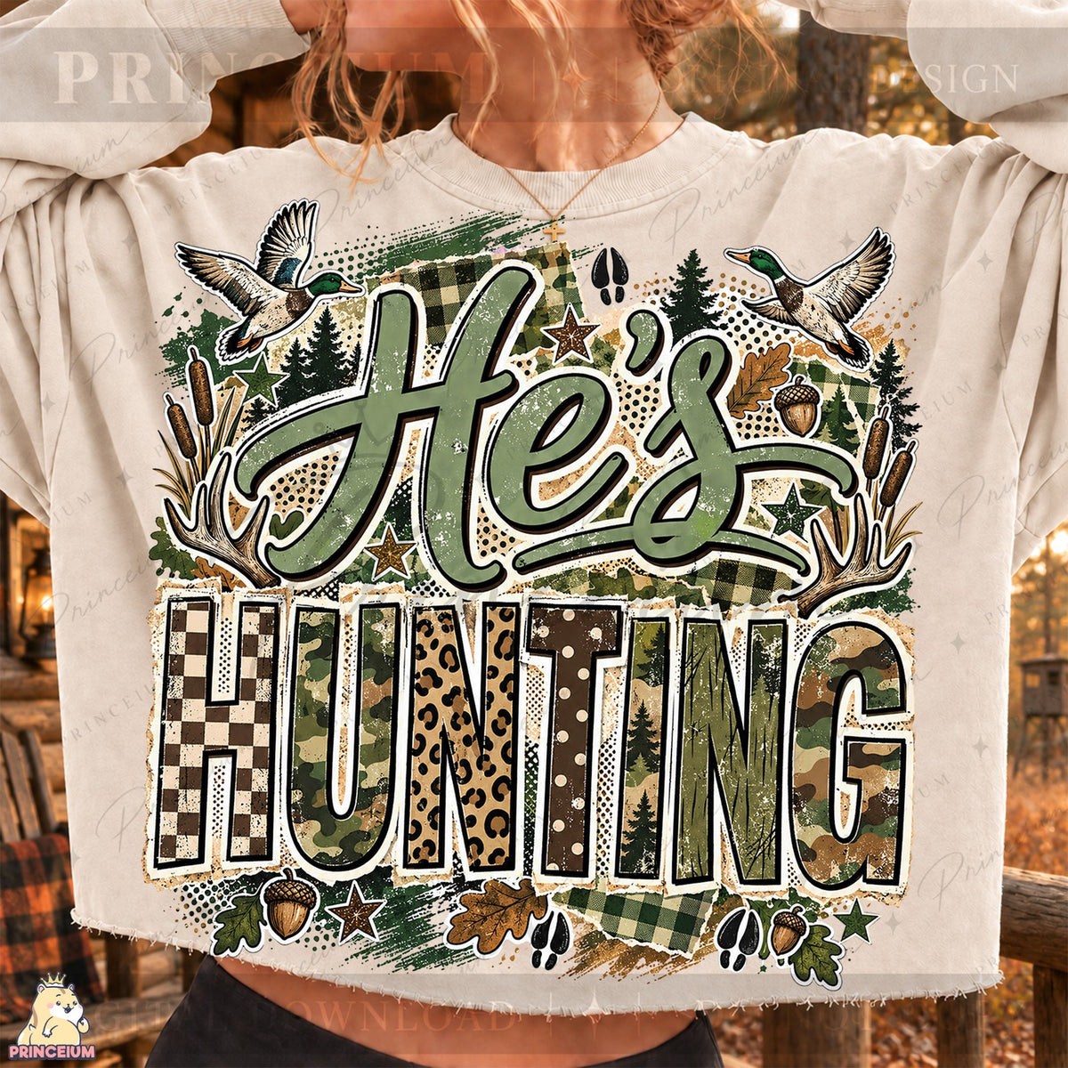 He's Hunting Camo