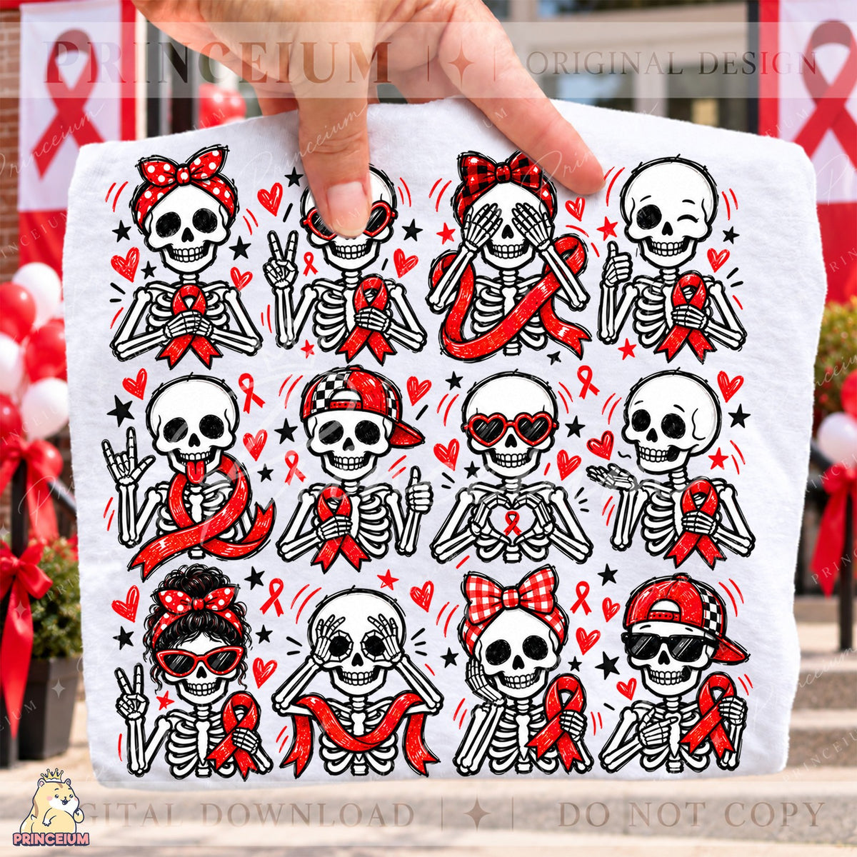 Red Ribbon Skeleton Squad