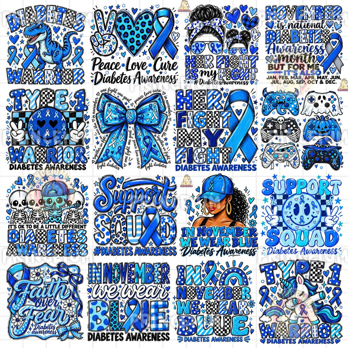 Faith Over Fear & Support Squad Diabetes Awareness Bundle