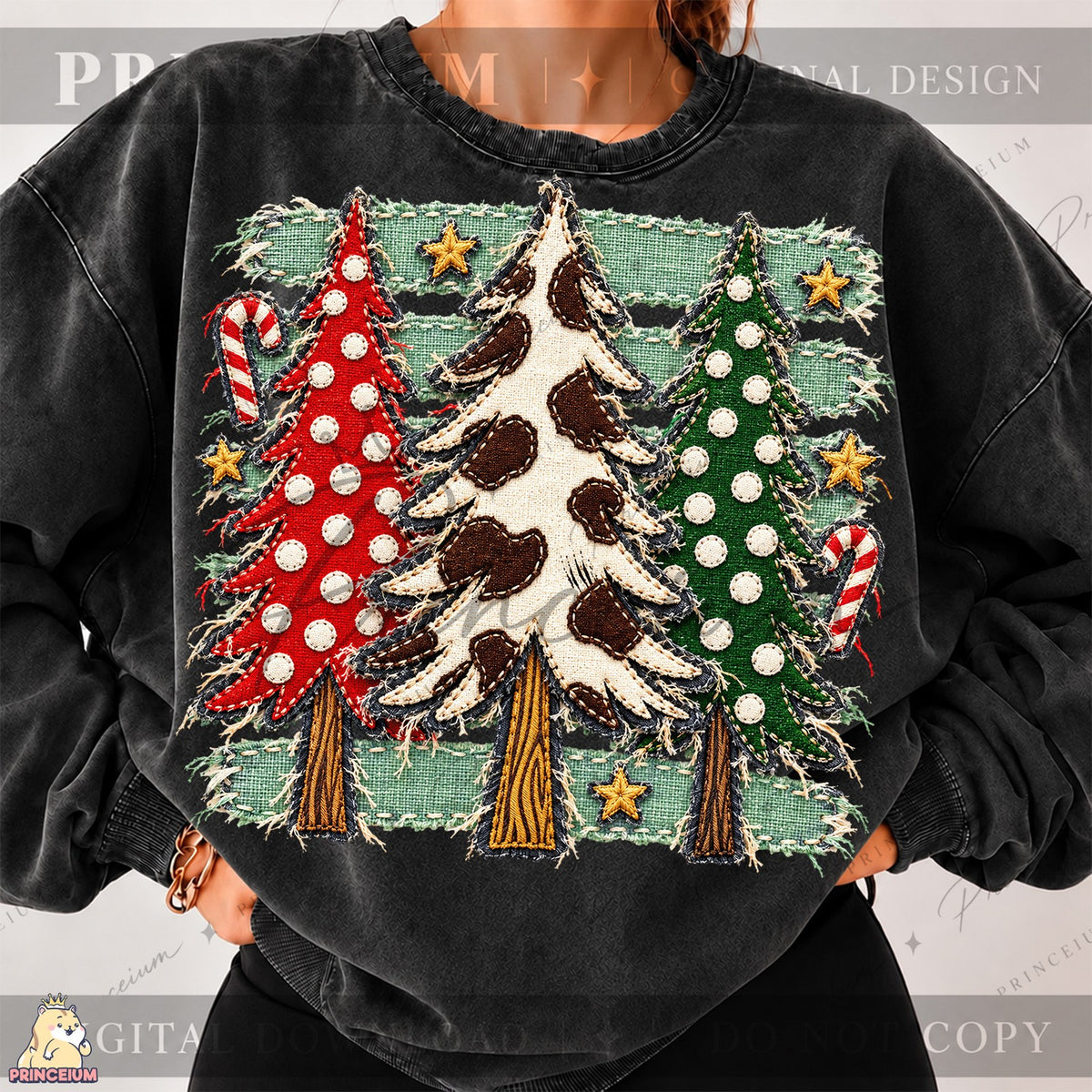 Cow Print Christmas Trees