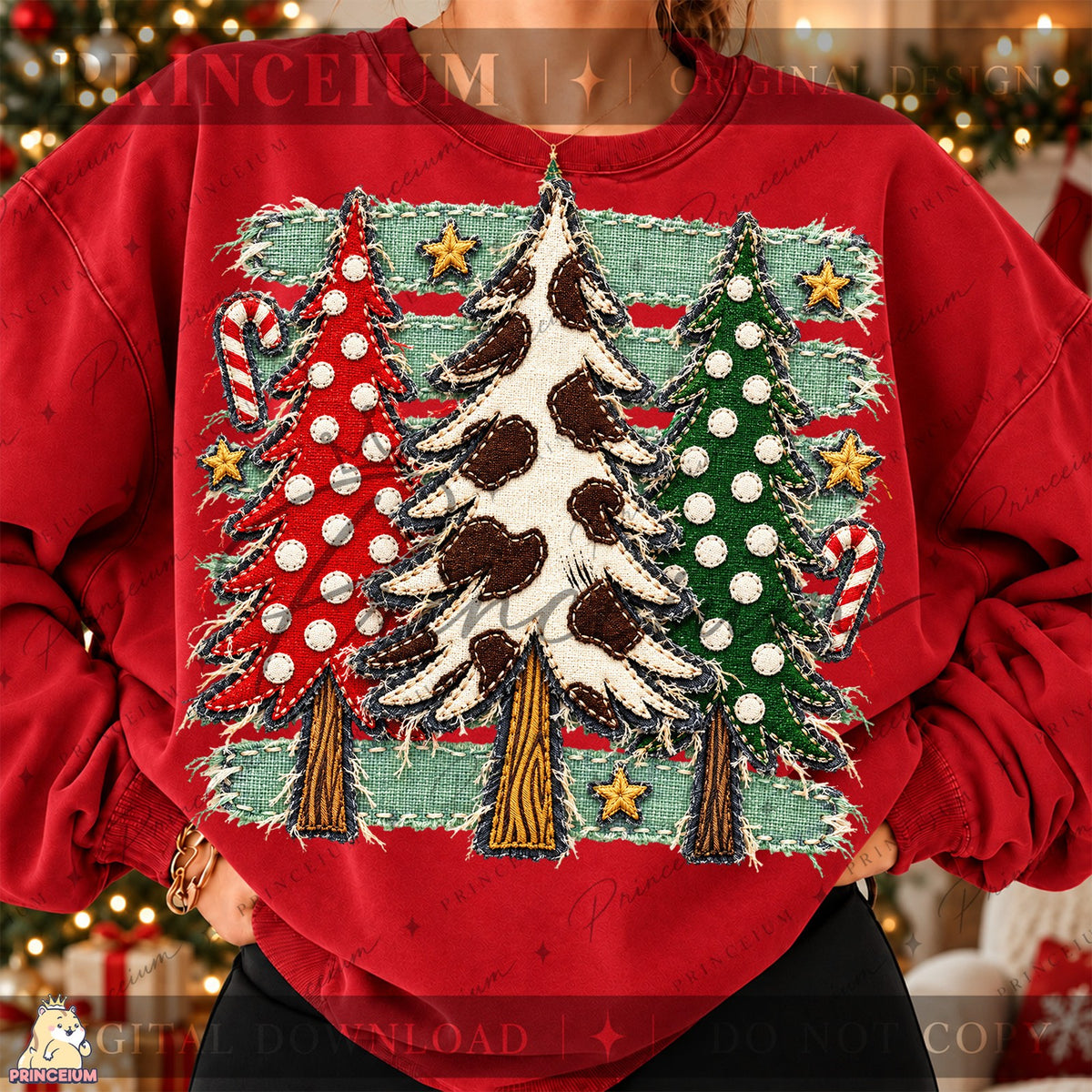 Cow Print Christmas Trees