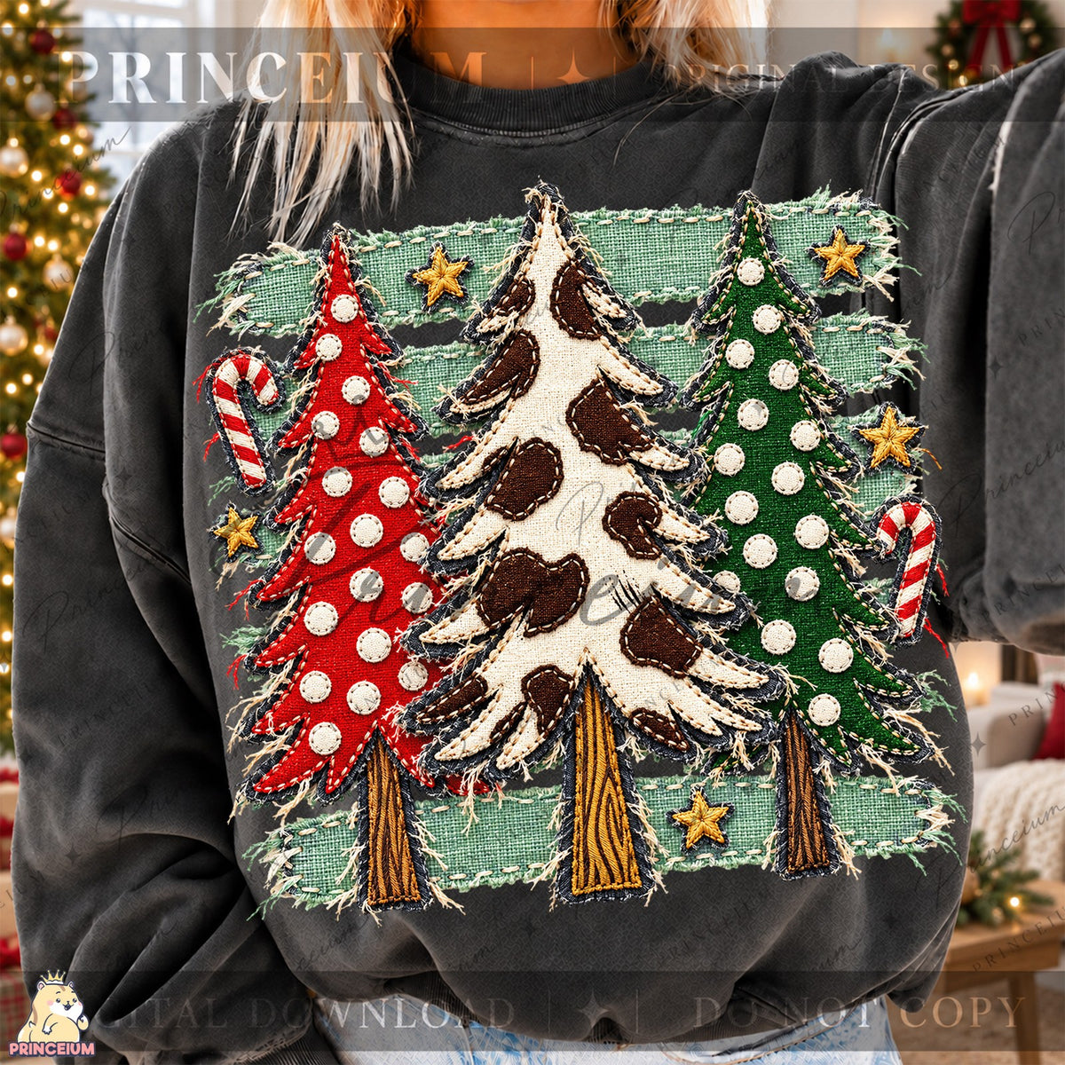 Cow Print Christmas Trees