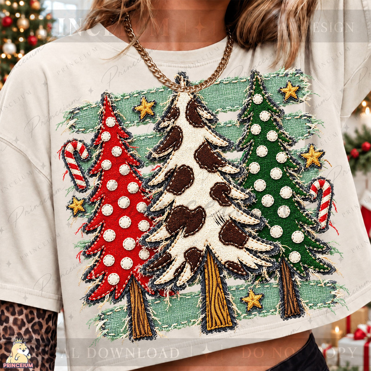 Cow Print Christmas Trees