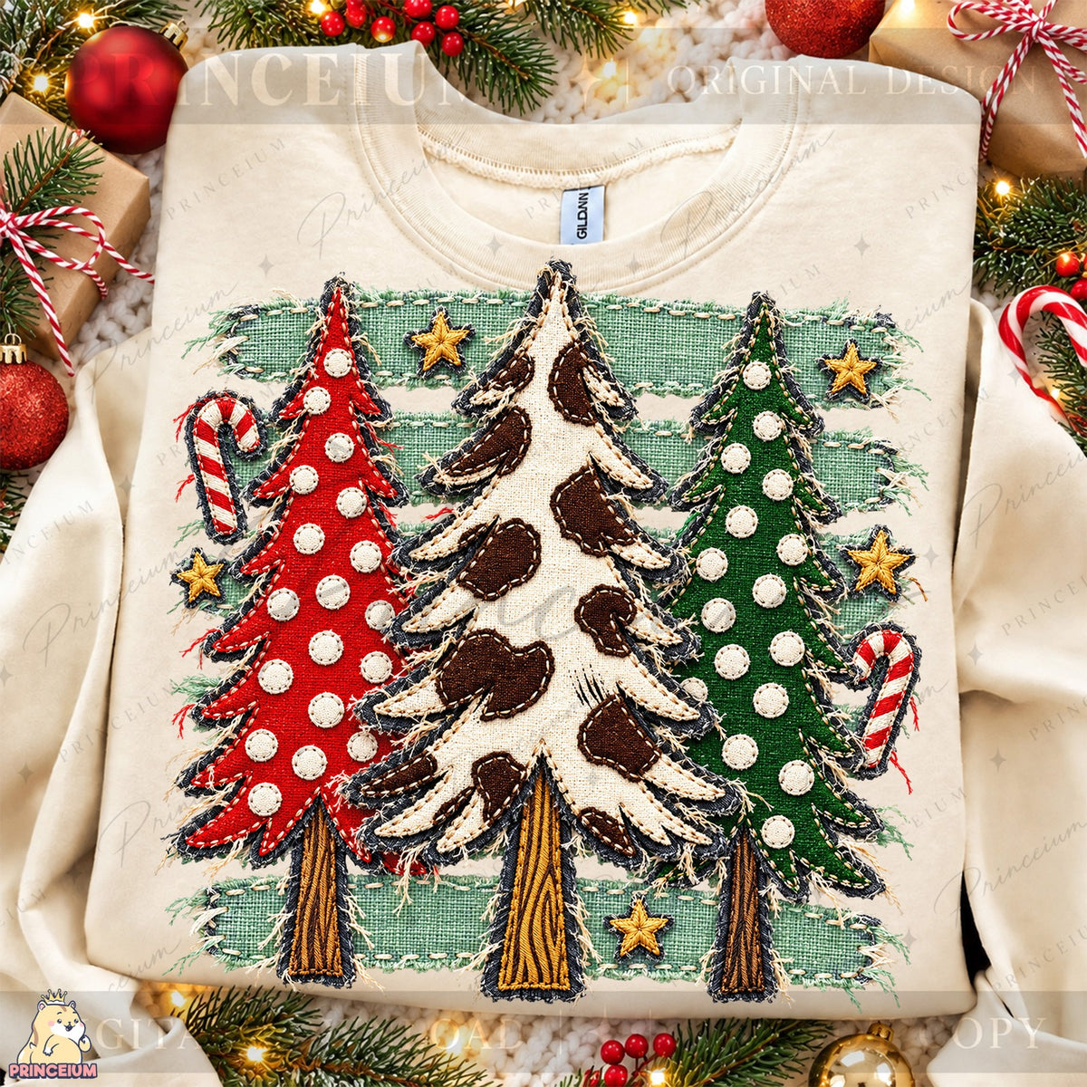 Cow Print Christmas Trees