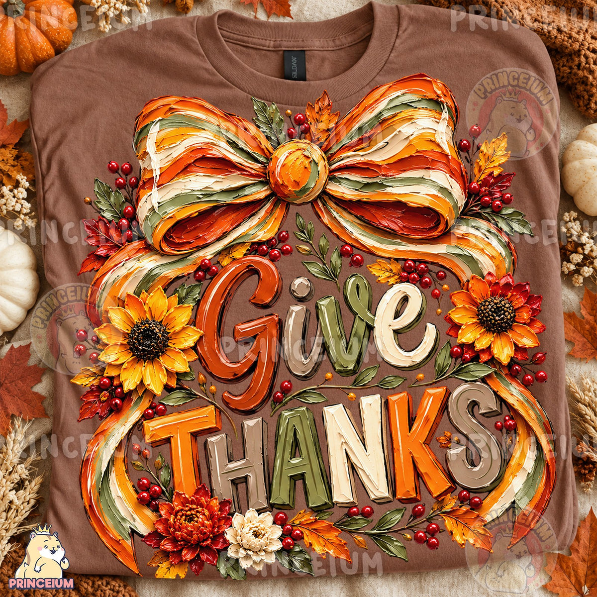 Give Thanks Fall Bow