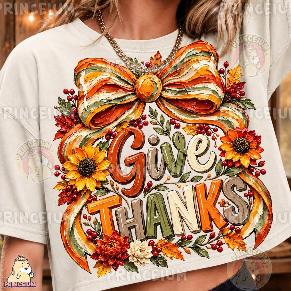 Give Thanks Fall Bow