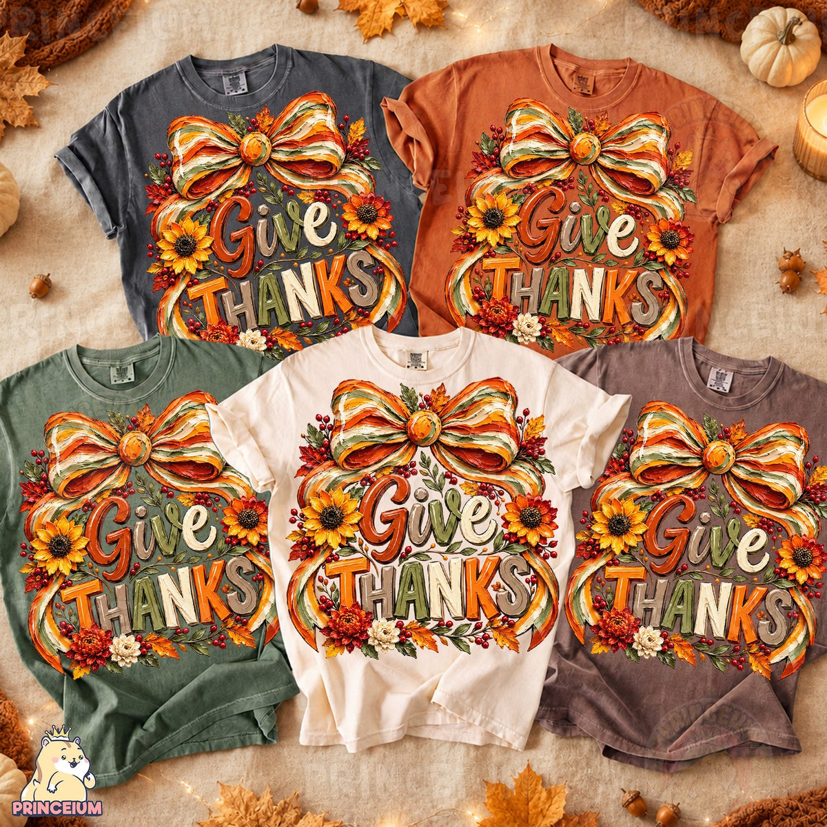 Give Thanks Fall Bow