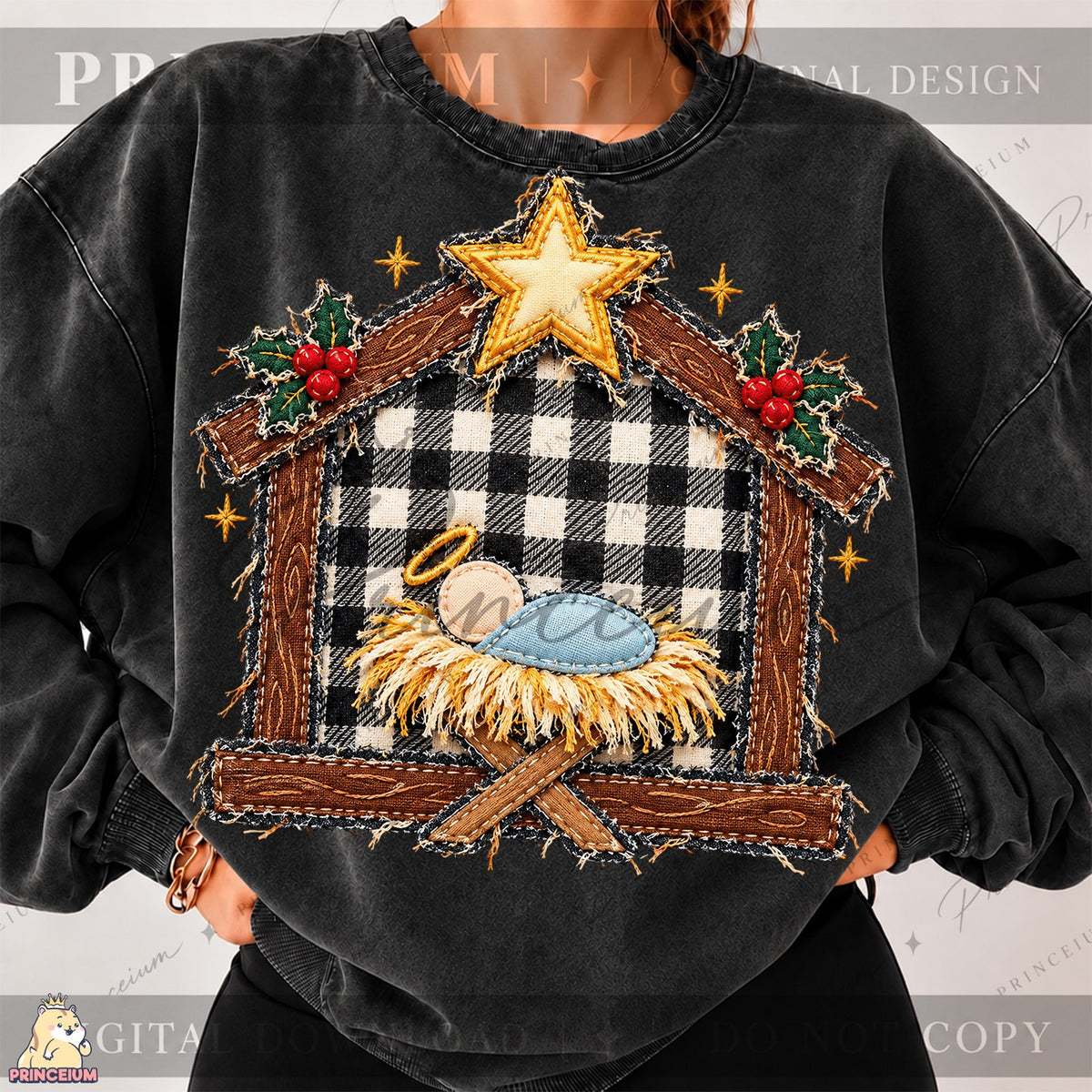 Rustic Nativity Under the Star