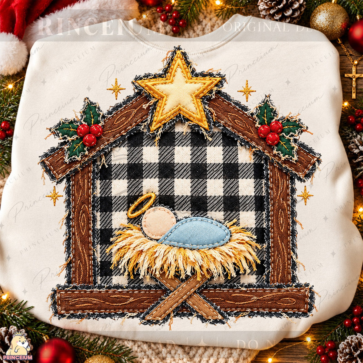 Rustic Nativity Under the Star