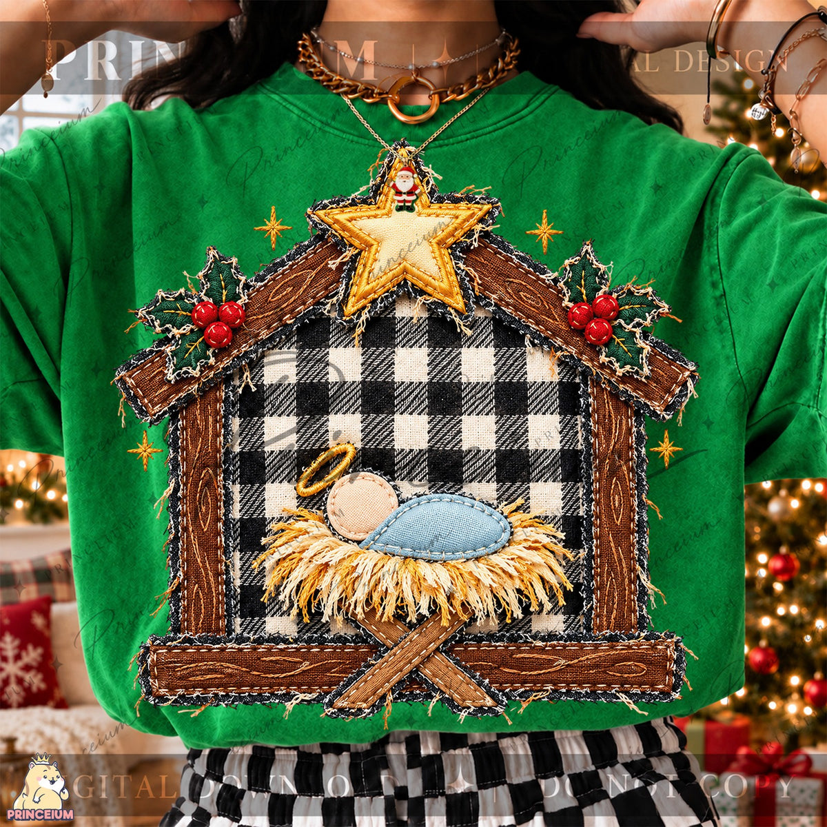 Rustic Nativity Under the Star