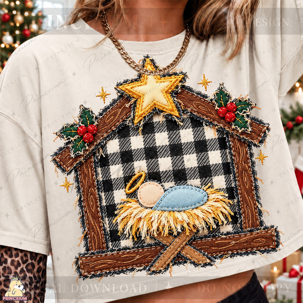 Rustic Nativity Under the Star