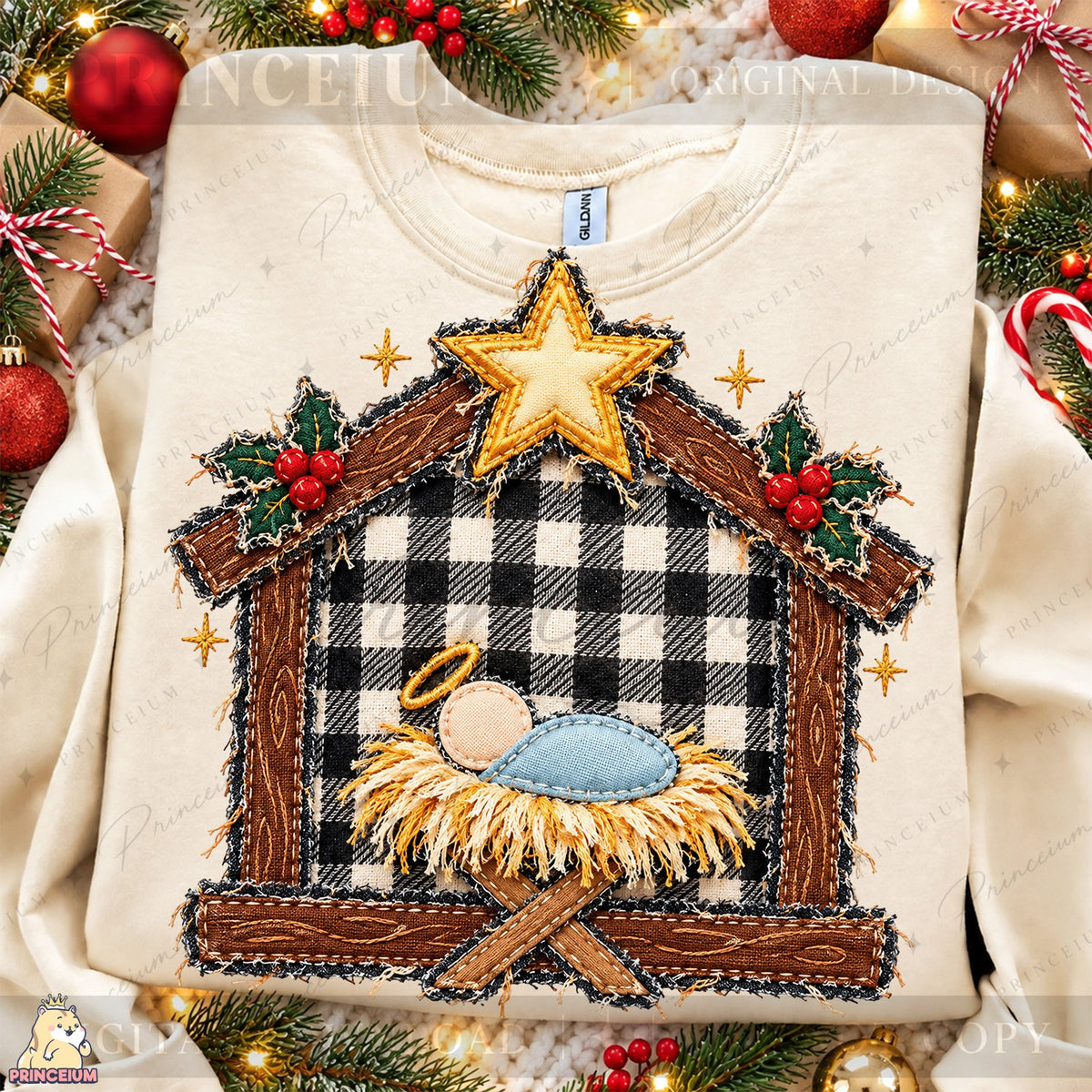 Rustic Nativity Under the Star