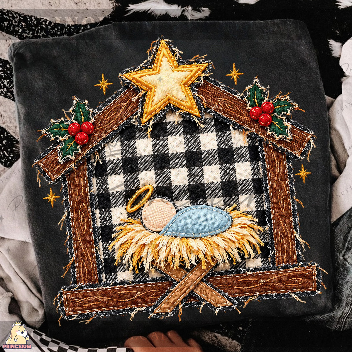 Rustic Nativity Under the Star