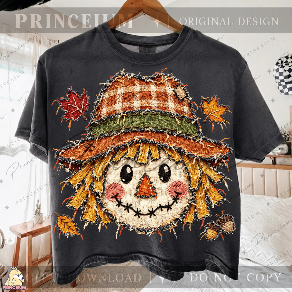 Cozy Autumn Scarecrow