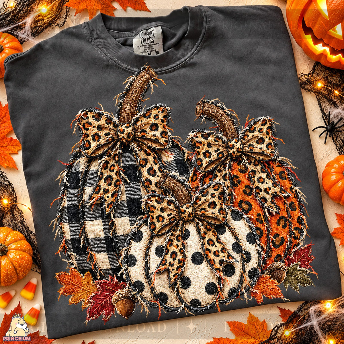 Frayed Leopard Pumpkin Trio