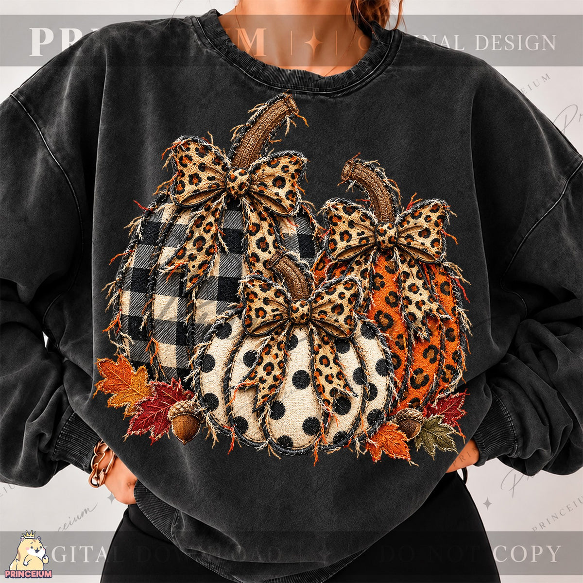 Frayed Leopard Pumpkin Trio
