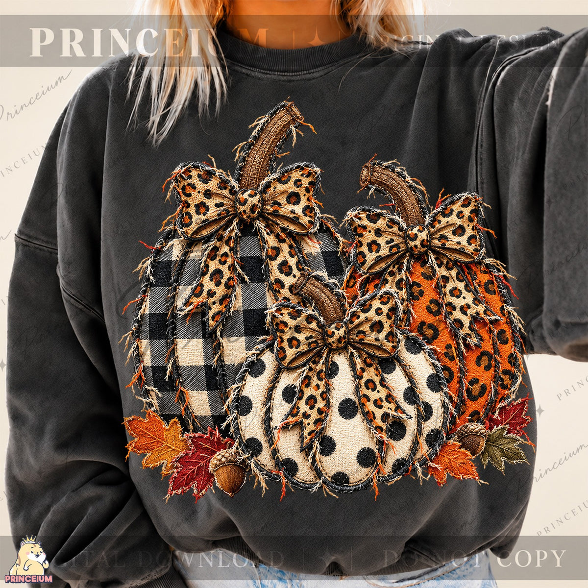 Frayed Leopard Pumpkin Trio