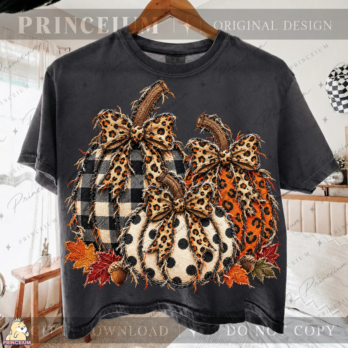 Frayed Leopard Pumpkin Trio