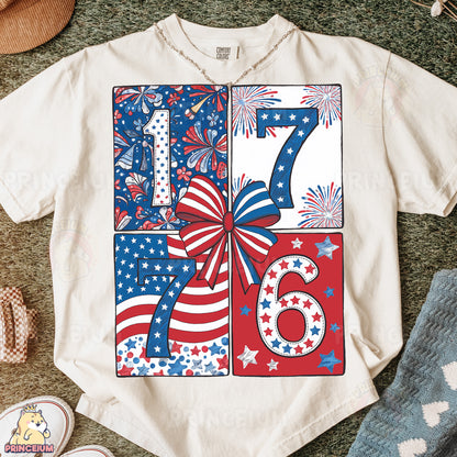 a t - shirt with the number six on it