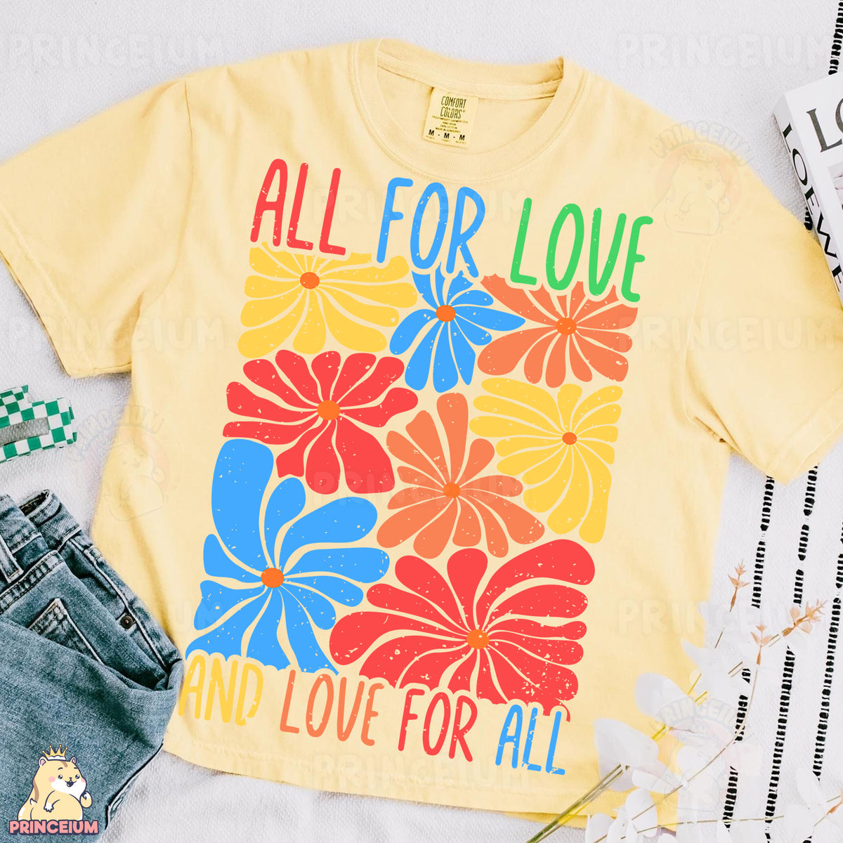 a t - shirt that says all for love and love for all