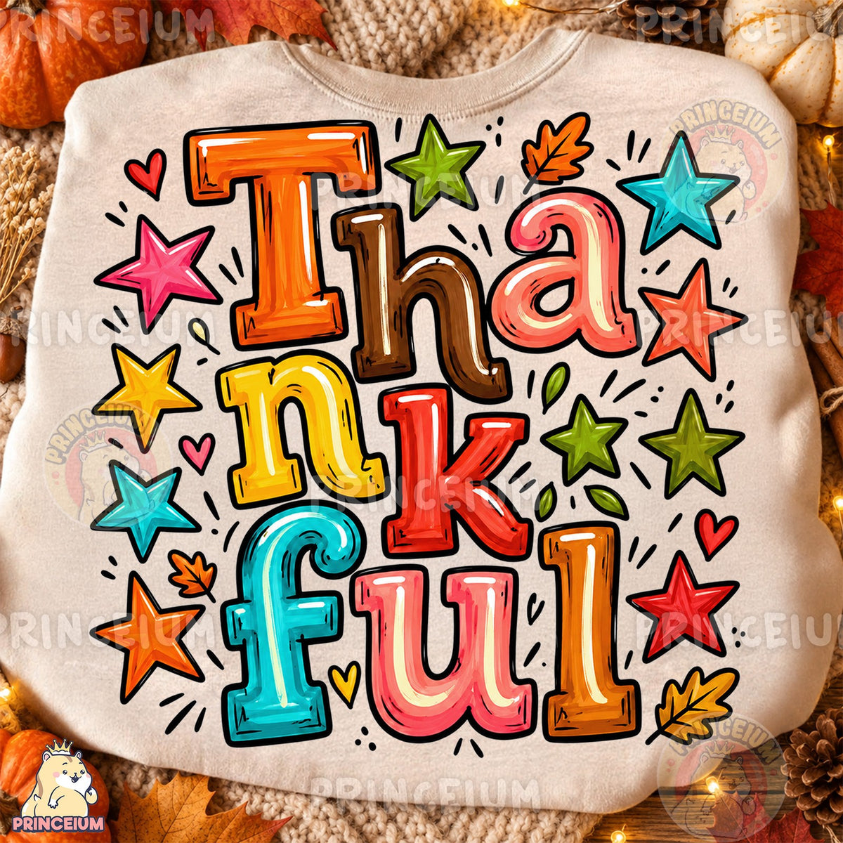 Colorful Thankful Stars