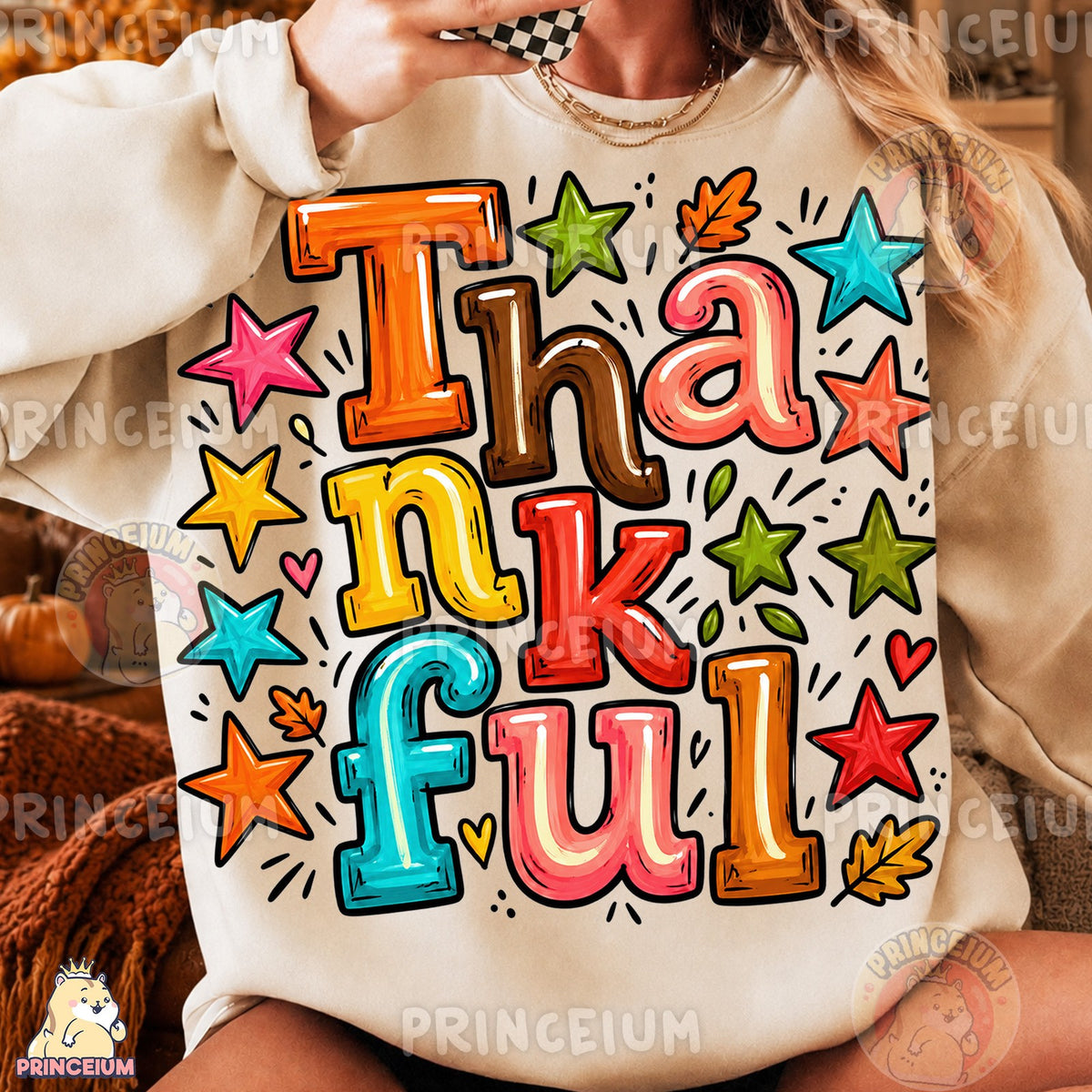 Colorful Thankful Stars