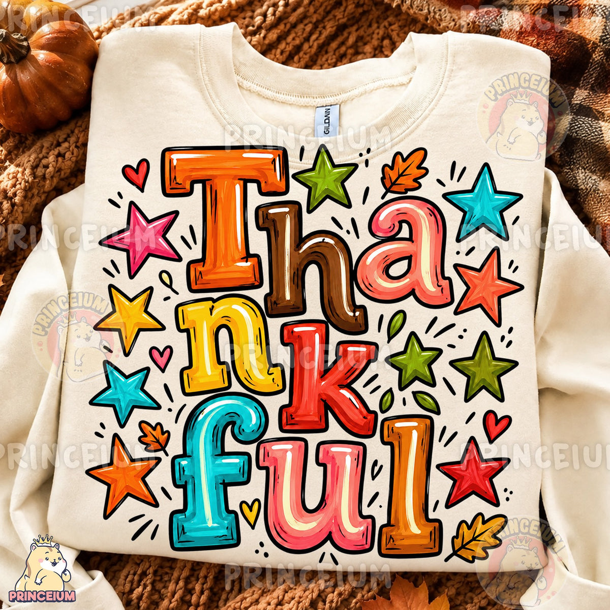 Colorful Thankful Stars