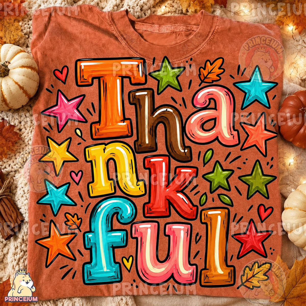 Colorful Thankful Stars