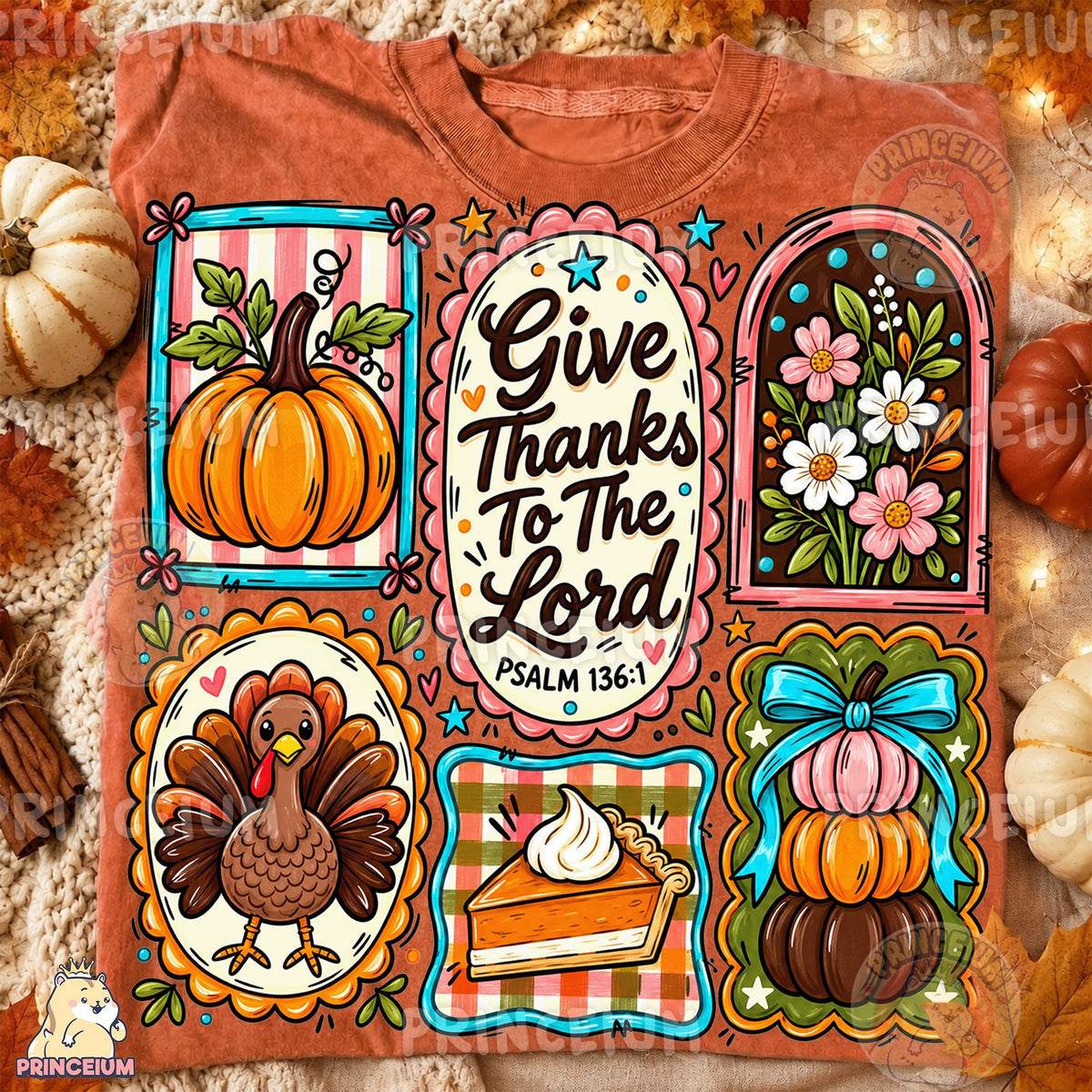 Give Thanks To The Lord Fall Collage