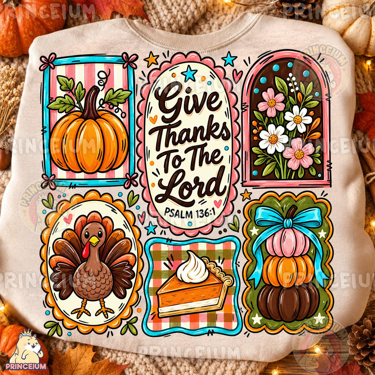 Give Thanks To The Lord Fall Collage