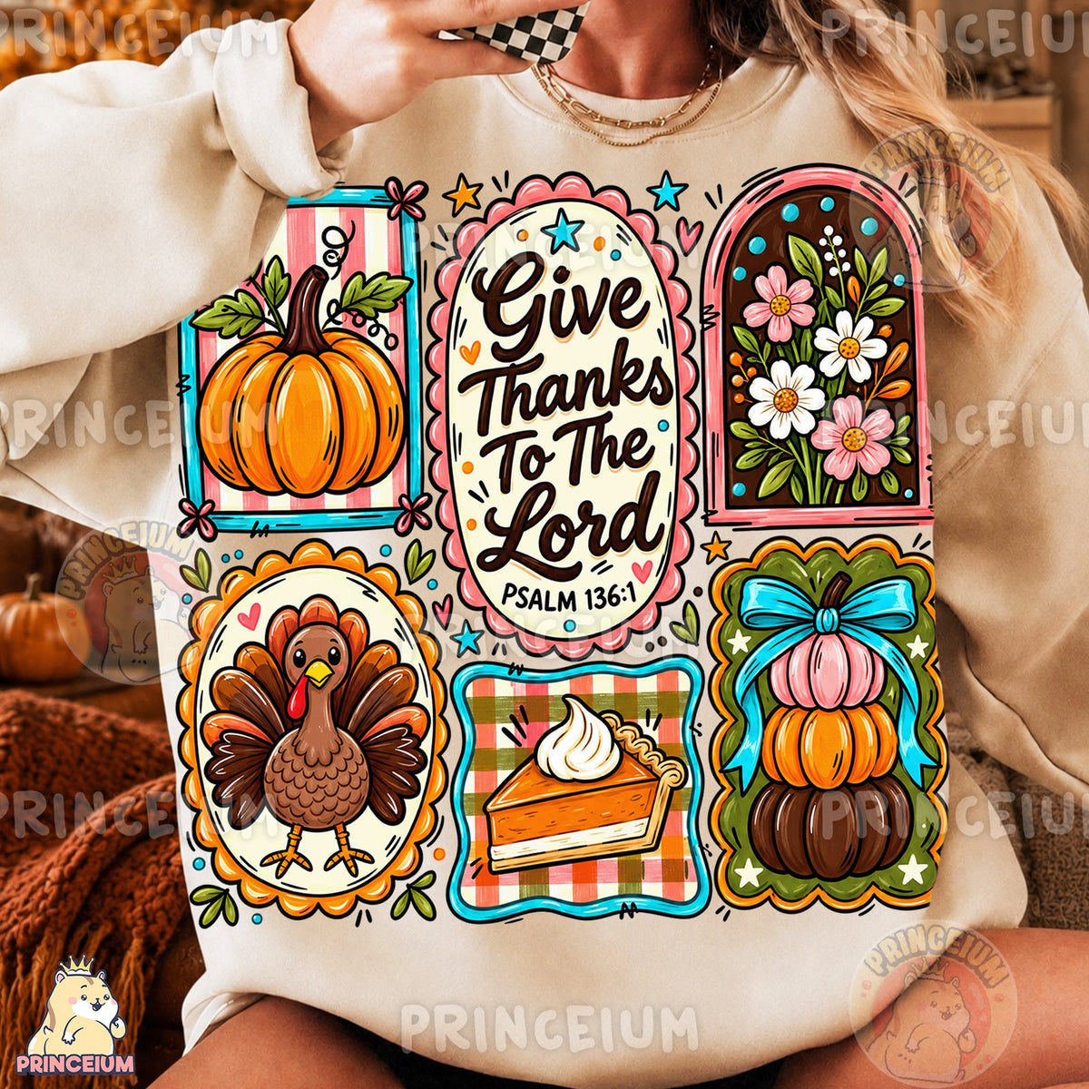 Give Thanks To The Lord Fall Collage