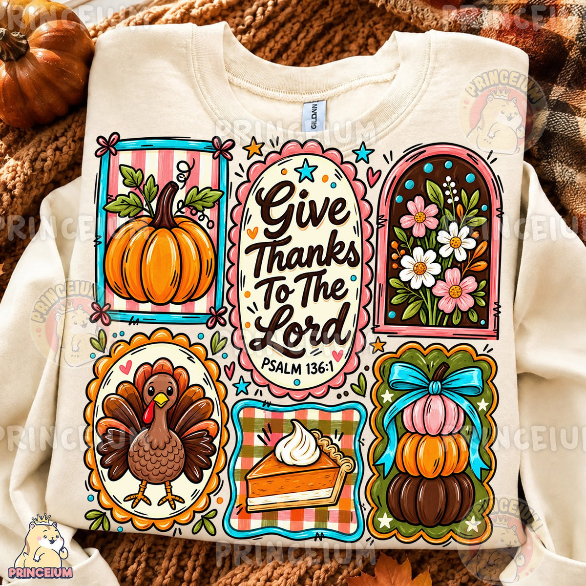 Give Thanks To The Lord Fall Collage