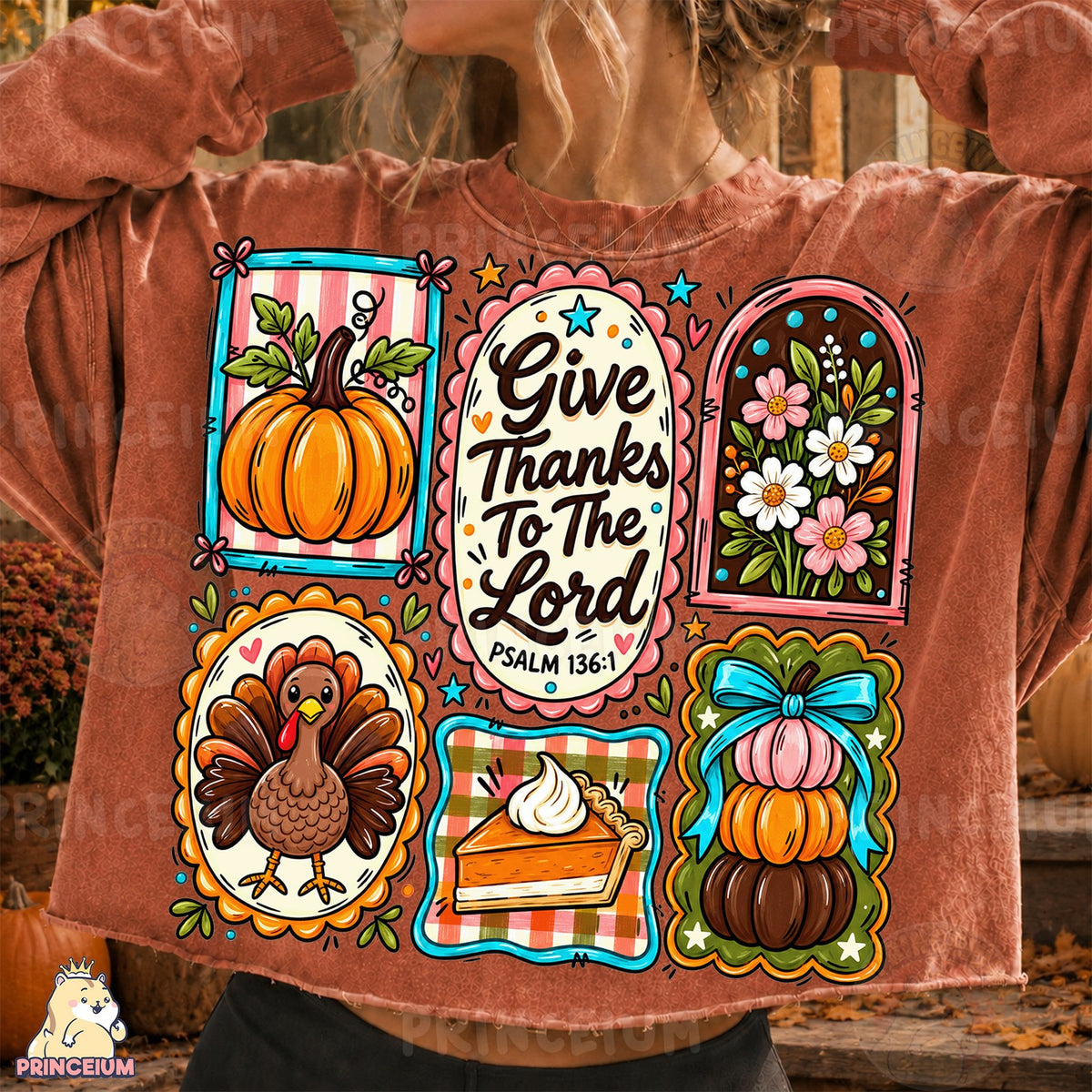 Give Thanks To The Lord Fall Collage