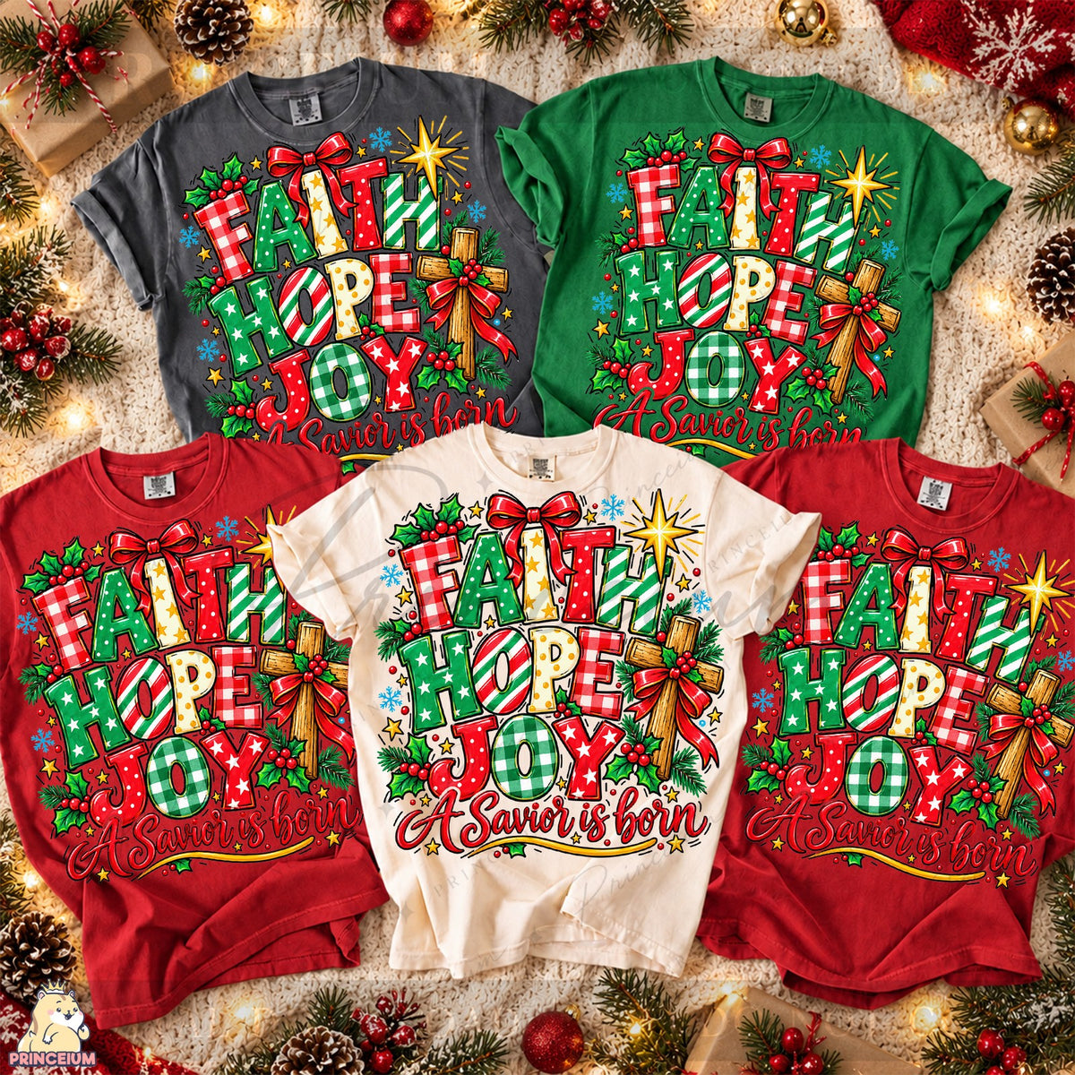 Faith Hope Joy A Savior Is Born Front and Back